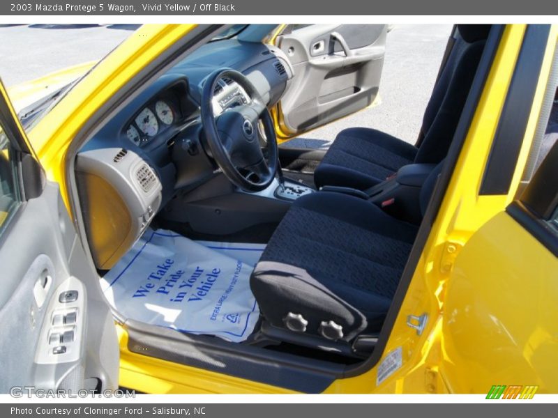 Vivid Yellow / Off Black 2003 Mazda Protege 5 Wagon