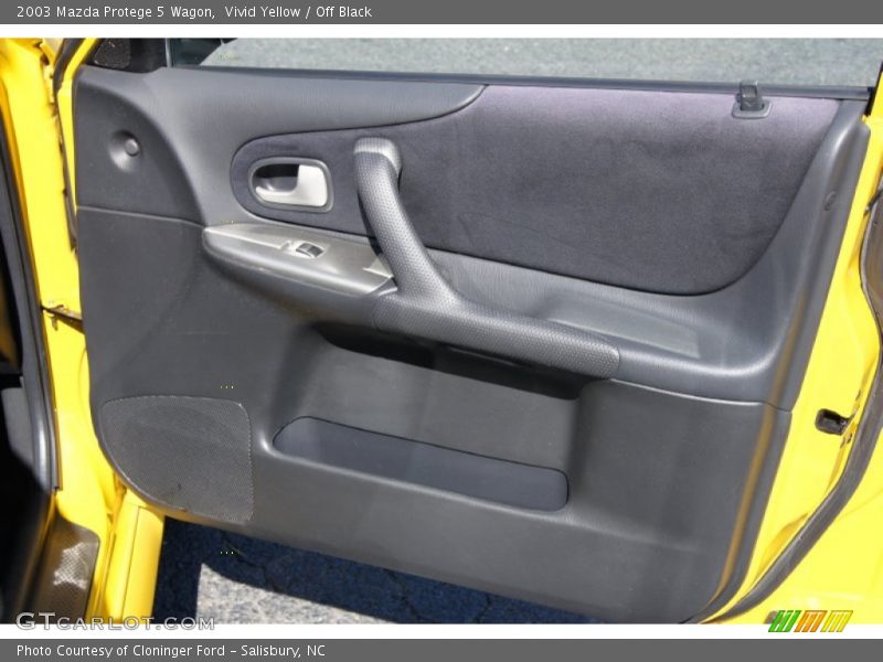 Vivid Yellow / Off Black 2003 Mazda Protege 5 Wagon