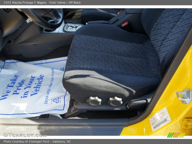 Vivid Yellow / Off Black 2003 Mazda Protege 5 Wagon