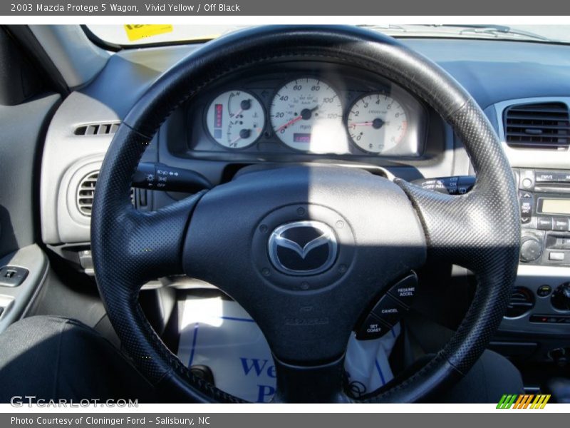 Vivid Yellow / Off Black 2003 Mazda Protege 5 Wagon