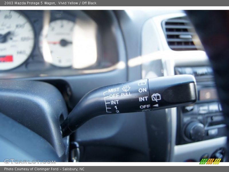 Vivid Yellow / Off Black 2003 Mazda Protege 5 Wagon