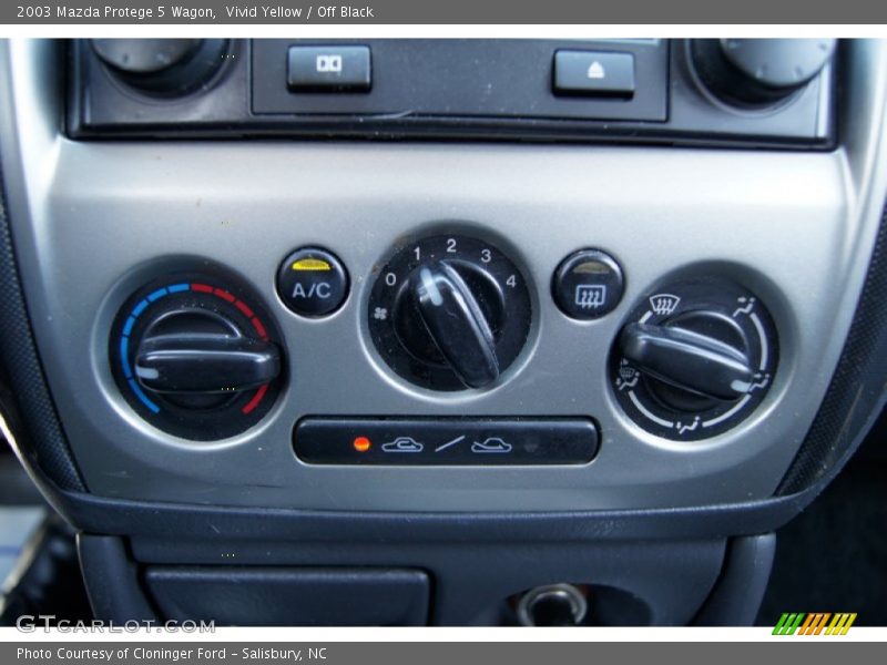 Controls of 2003 Protege 5 Wagon