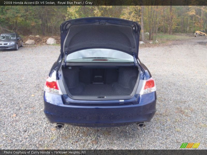 Royal Blue Pearl / Gray 2009 Honda Accord EX V6 Sedan