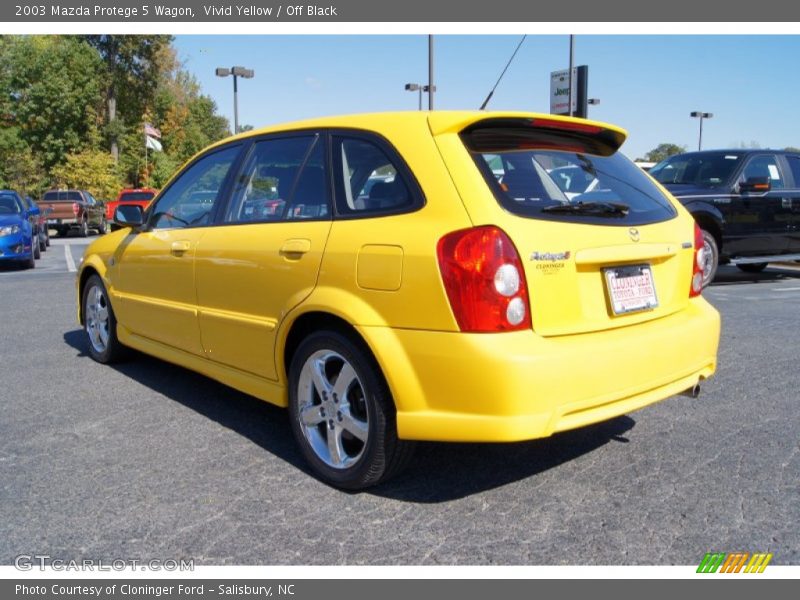Vivid Yellow / Off Black 2003 Mazda Protege 5 Wagon