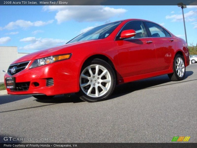  2008 TSX Sedan Milano Red