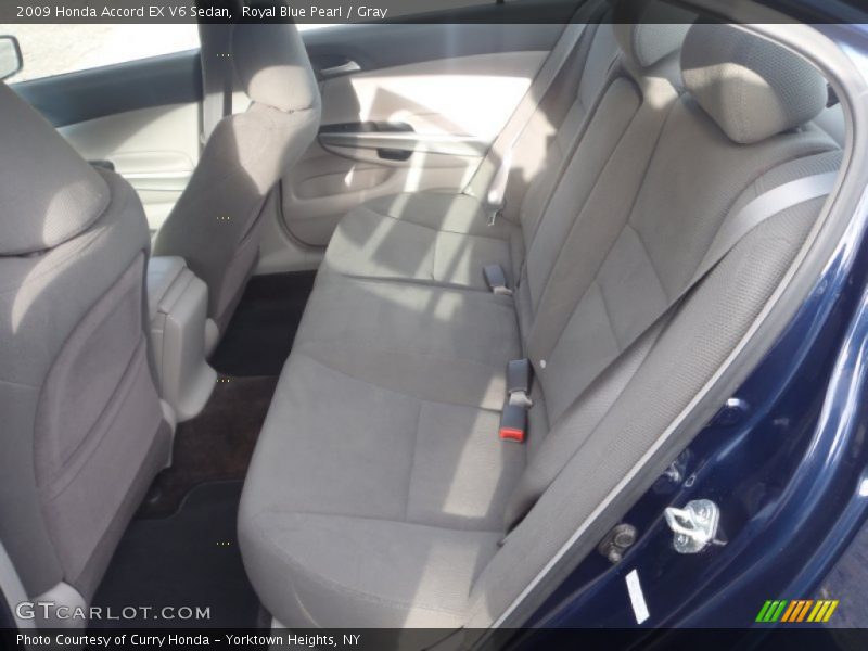 Royal Blue Pearl / Gray 2009 Honda Accord EX V6 Sedan