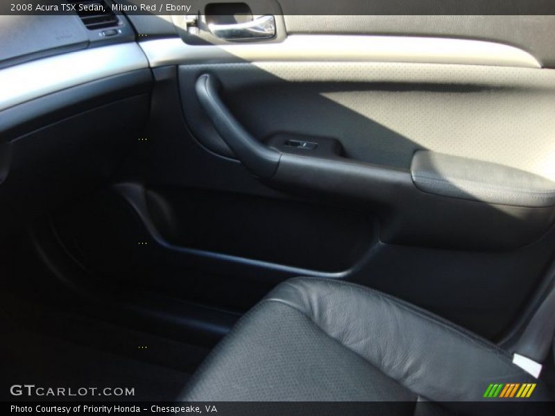 Milano Red / Ebony 2008 Acura TSX Sedan