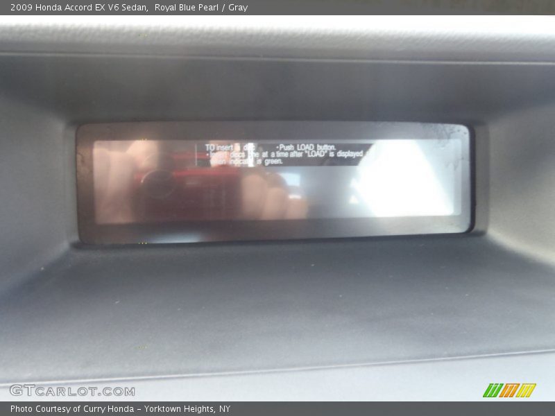 Royal Blue Pearl / Gray 2009 Honda Accord EX V6 Sedan