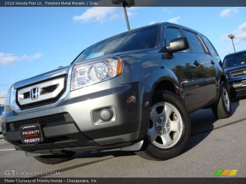 Polished Metal Metallic / Gray 2010 Honda Pilot LX