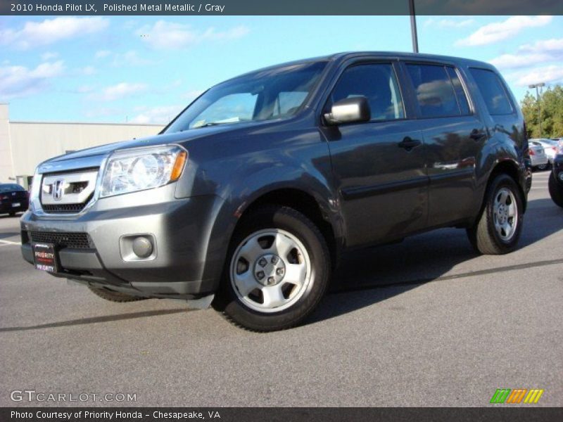 Polished Metal Metallic / Gray 2010 Honda Pilot LX