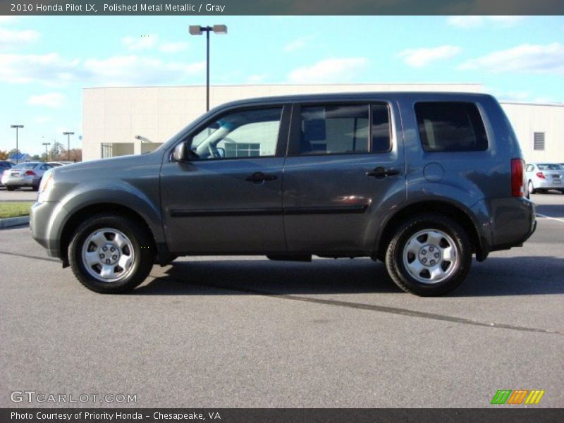 Polished Metal Metallic / Gray 2010 Honda Pilot LX