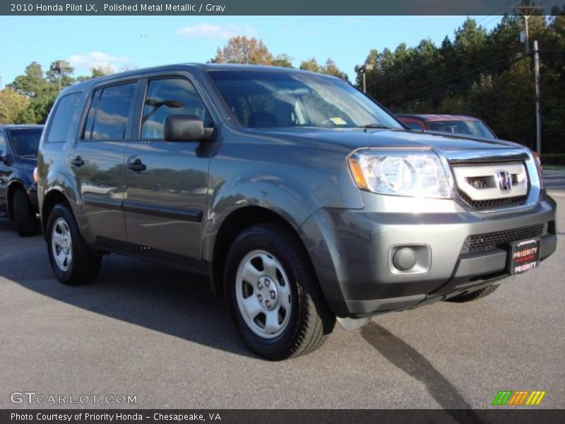 Polished Metal Metallic / Gray 2010 Honda Pilot LX