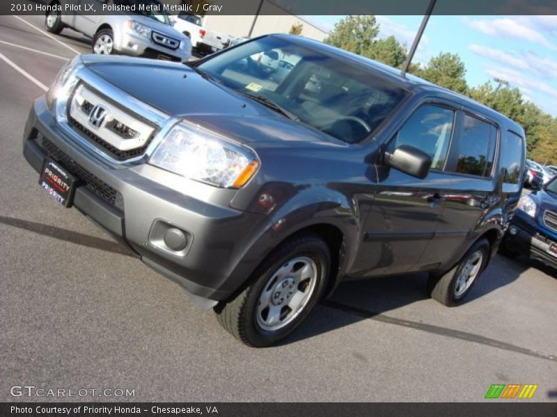 Polished Metal Metallic / Gray 2010 Honda Pilot LX