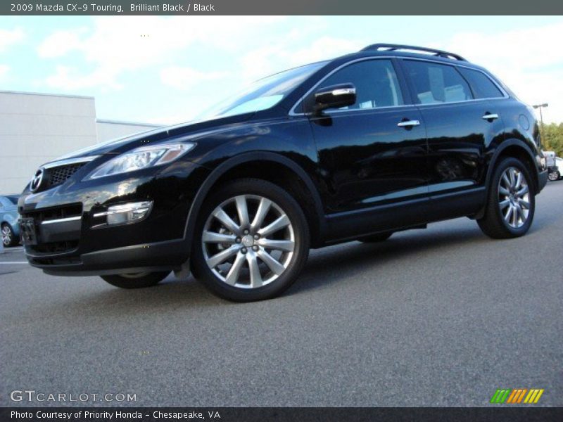 Brilliant Black / Black 2009 Mazda CX-9 Touring