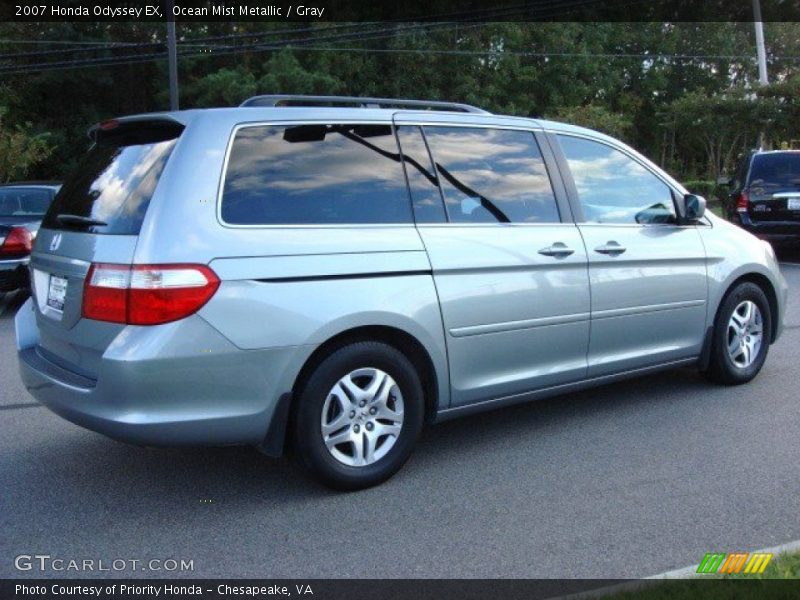 Ocean Mist Metallic / Gray 2007 Honda Odyssey EX