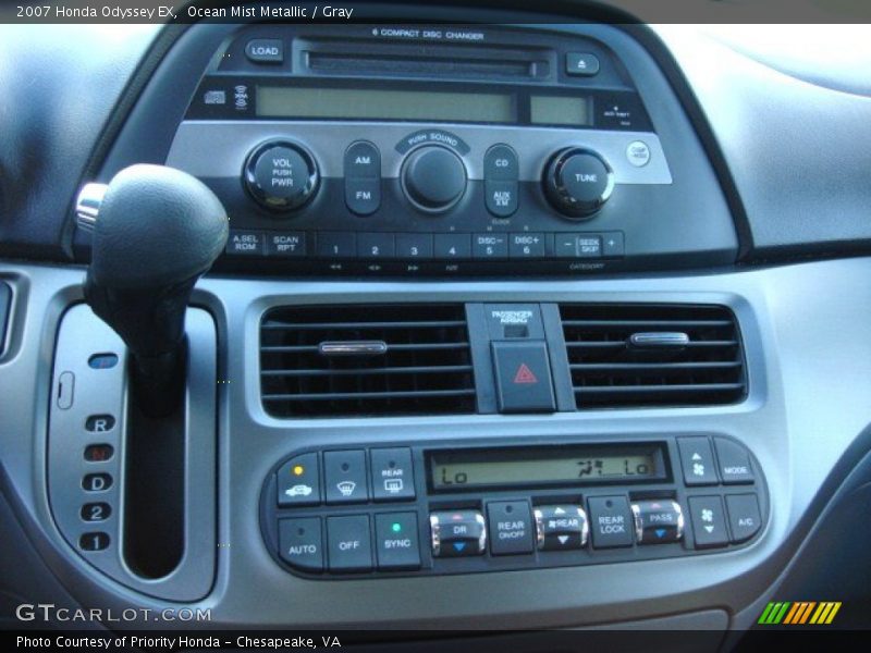 Ocean Mist Metallic / Gray 2007 Honda Odyssey EX