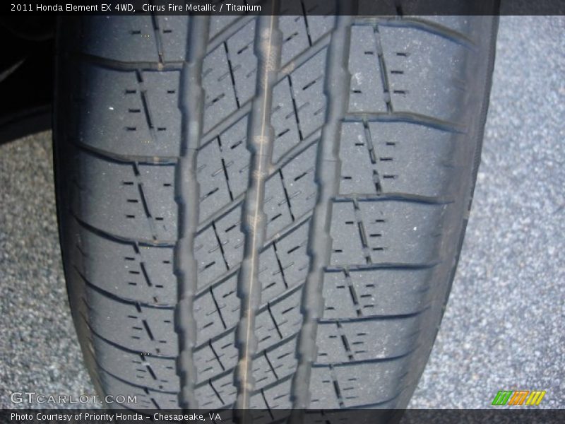 Citrus Fire Metallic / Titanium 2011 Honda Element EX 4WD
