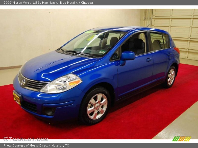 Blue Metallic / Charcoal 2009 Nissan Versa 1.8 SL Hatchback