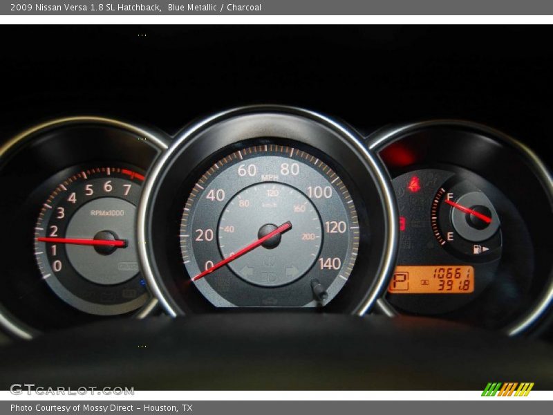 Blue Metallic / Charcoal 2009 Nissan Versa 1.8 SL Hatchback