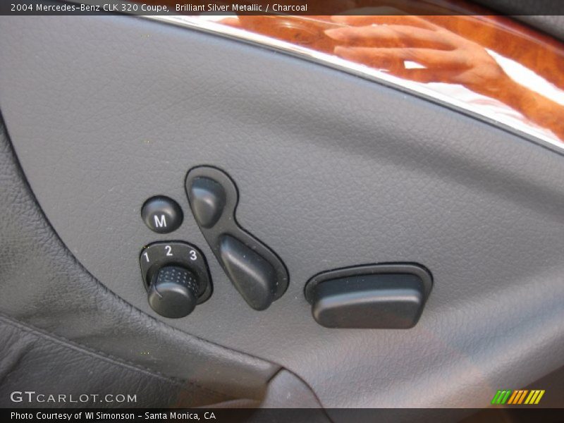 Brilliant Silver Metallic / Charcoal 2004 Mercedes-Benz CLK 320 Coupe
