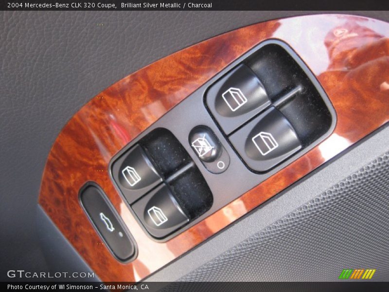 Brilliant Silver Metallic / Charcoal 2004 Mercedes-Benz CLK 320 Coupe