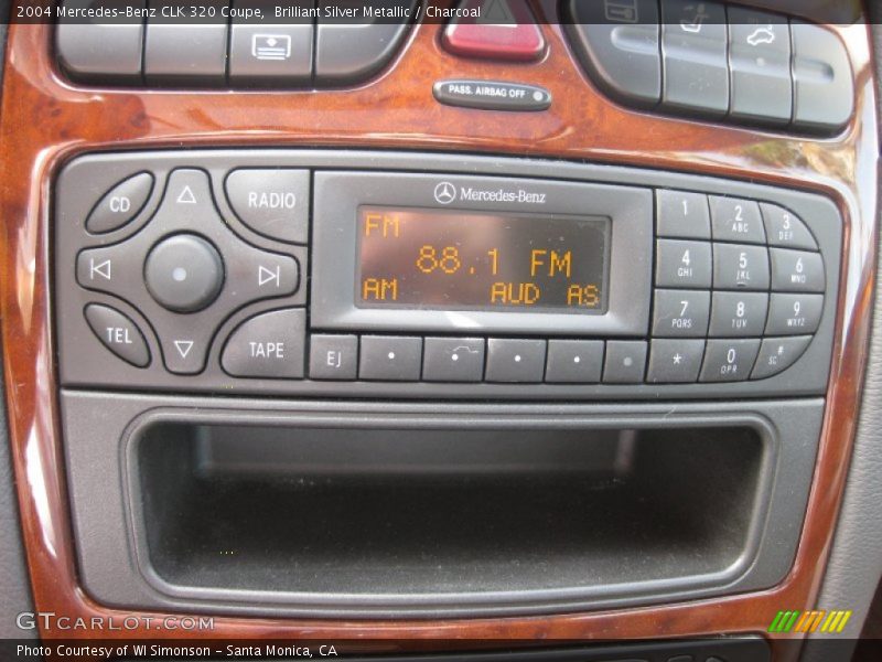 Brilliant Silver Metallic / Charcoal 2004 Mercedes-Benz CLK 320 Coupe