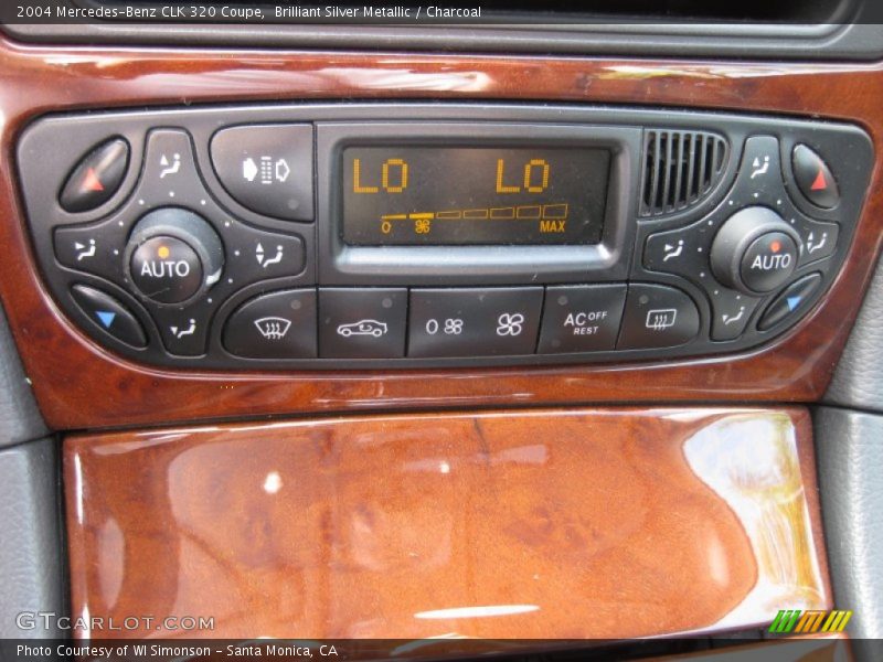 Brilliant Silver Metallic / Charcoal 2004 Mercedes-Benz CLK 320 Coupe