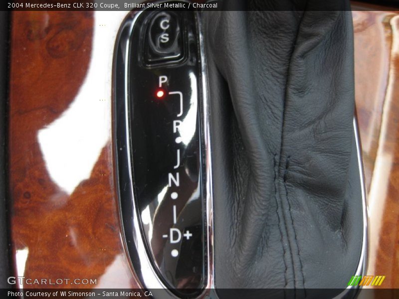 Brilliant Silver Metallic / Charcoal 2004 Mercedes-Benz CLK 320 Coupe