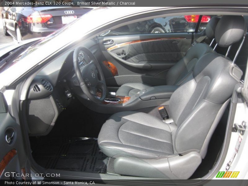 Brilliant Silver Metallic / Charcoal 2004 Mercedes-Benz CLK 320 Coupe