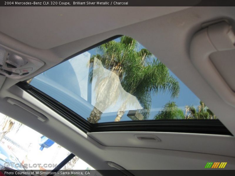 Brilliant Silver Metallic / Charcoal 2004 Mercedes-Benz CLK 320 Coupe