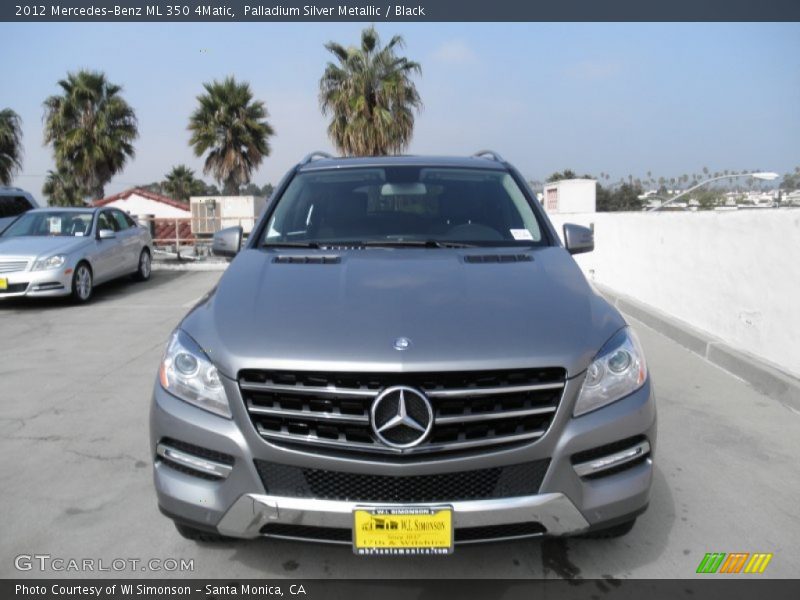 Palladium Silver Metallic / Black 2012 Mercedes-Benz ML 350 4Matic
