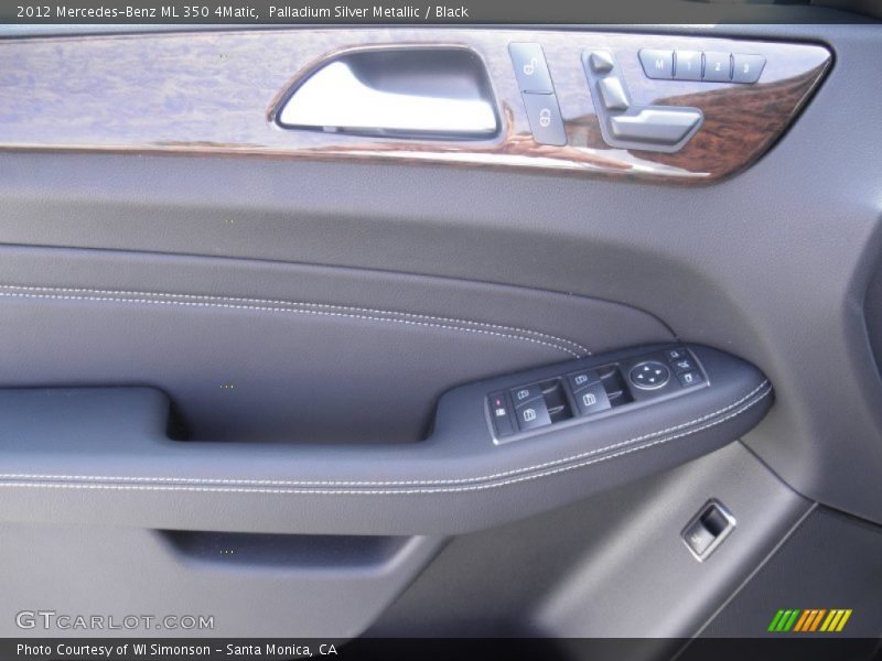 Palladium Silver Metallic / Black 2012 Mercedes-Benz ML 350 4Matic