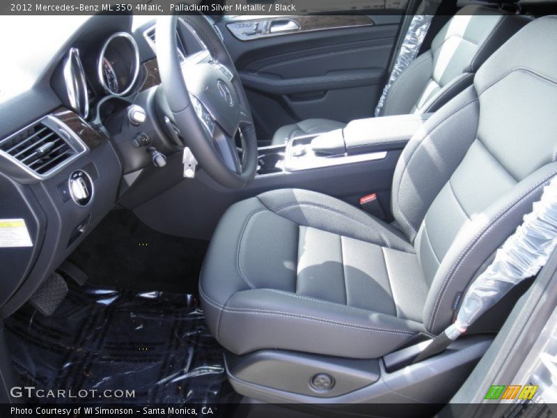 Palladium Silver Metallic / Black 2012 Mercedes-Benz ML 350 4Matic