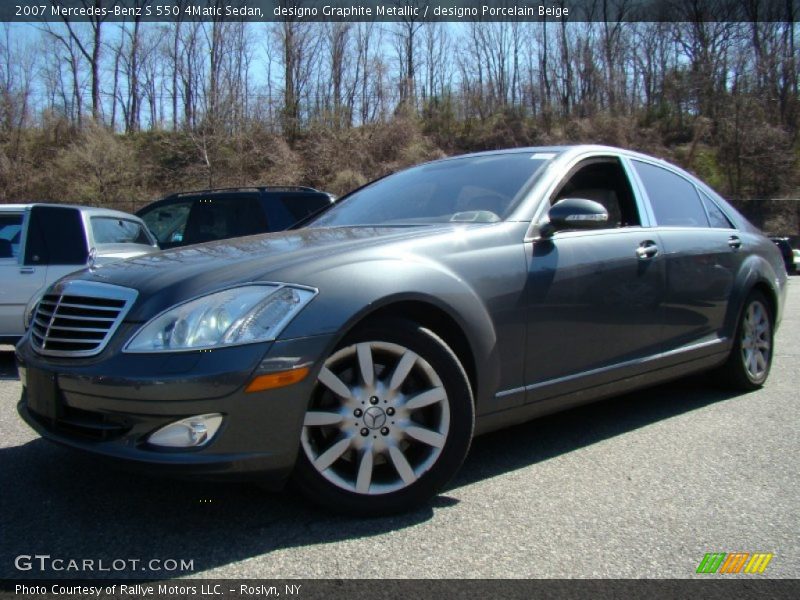 designo Graphite Metallic / designo Porcelain Beige 2007 Mercedes-Benz S 550 4Matic Sedan