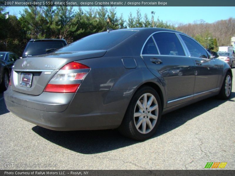 designo Graphite Metallic / designo Porcelain Beige 2007 Mercedes-Benz S 550 4Matic Sedan
