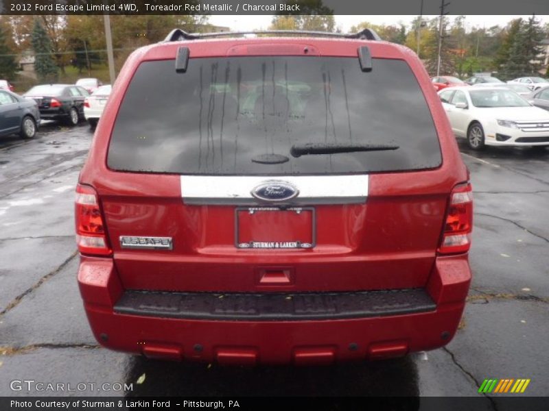 Toreador Red Metallic / Charcoal Black 2012 Ford Escape Limited 4WD
