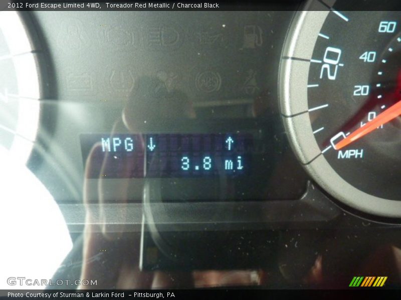 Toreador Red Metallic / Charcoal Black 2012 Ford Escape Limited 4WD