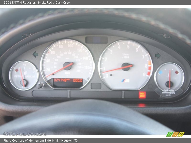 Imola Red / Dark Grey 2001 BMW M Roadster