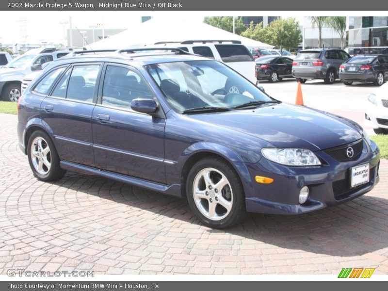Midnight Blue Mica / Off Black 2002 Mazda Protege 5 Wagon