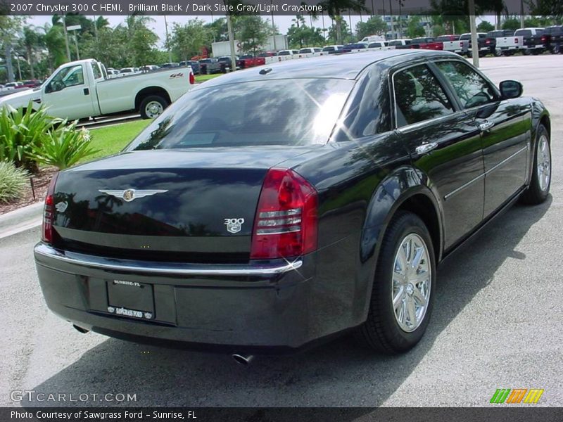 Brilliant Black / Dark Slate Gray/Light Graystone 2007 Chrysler 300 C HEMI