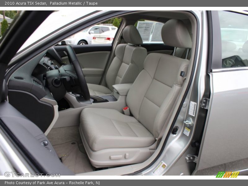 Palladium Metallic / Taupe 2010 Acura TSX Sedan