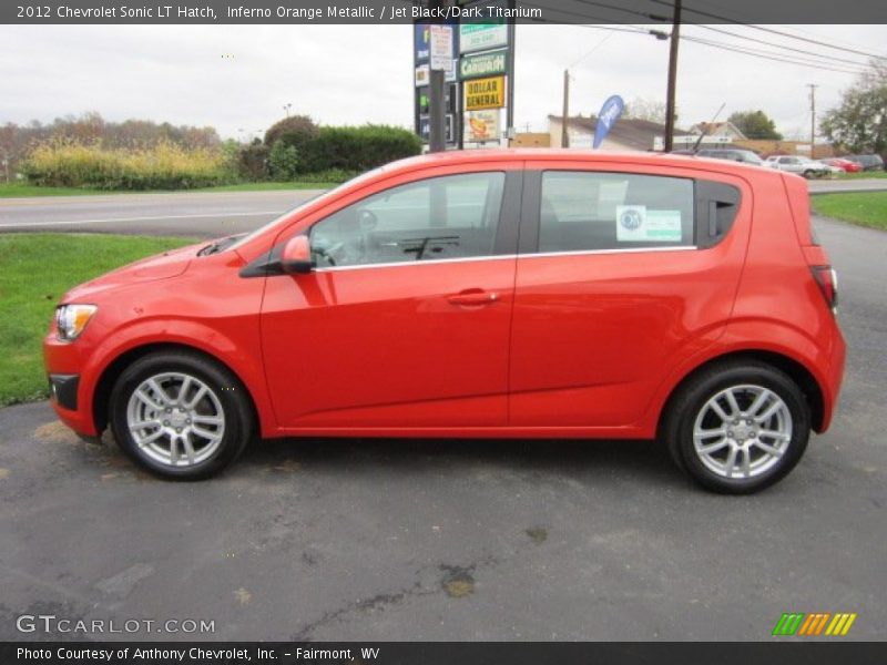  2012 Sonic LT Hatch Inferno Orange Metallic