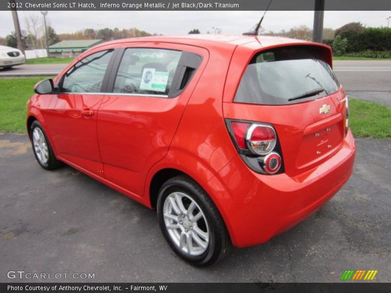  2012 Sonic LT Hatch Inferno Orange Metallic