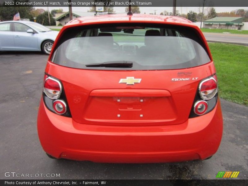  2012 Sonic LT Hatch Inferno Orange Metallic
