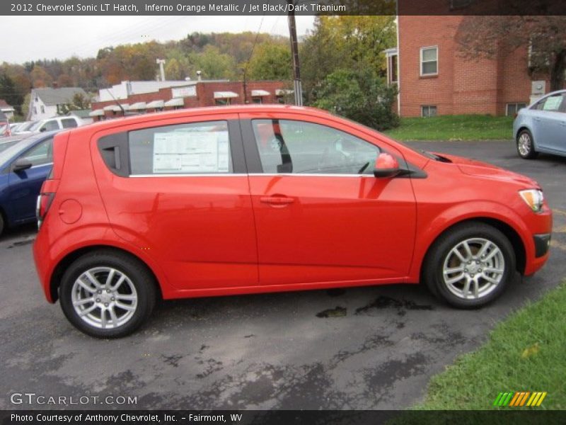  2012 Sonic LT Hatch Inferno Orange Metallic