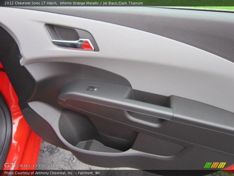 Inferno Orange Metallic / Jet Black/Dark Titanium 2012 Chevrolet Sonic LT Hatch