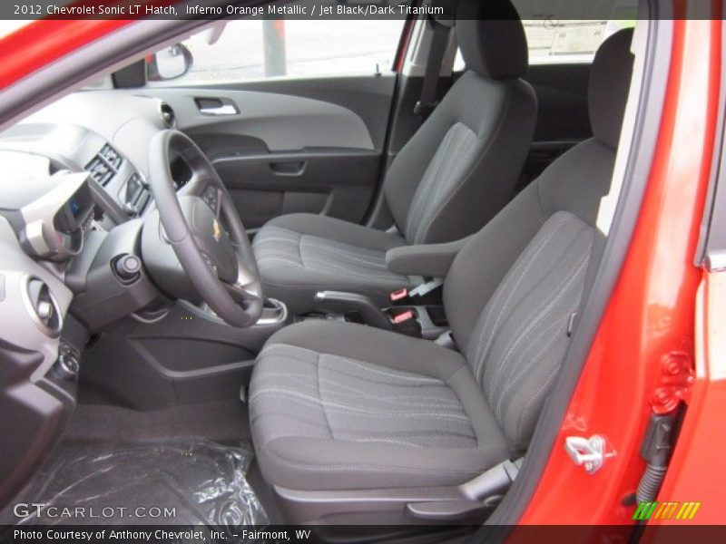  2012 Sonic LT Hatch Jet Black/Dark Titanium Interior