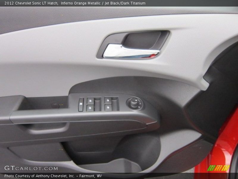 Inferno Orange Metallic / Jet Black/Dark Titanium 2012 Chevrolet Sonic LT Hatch