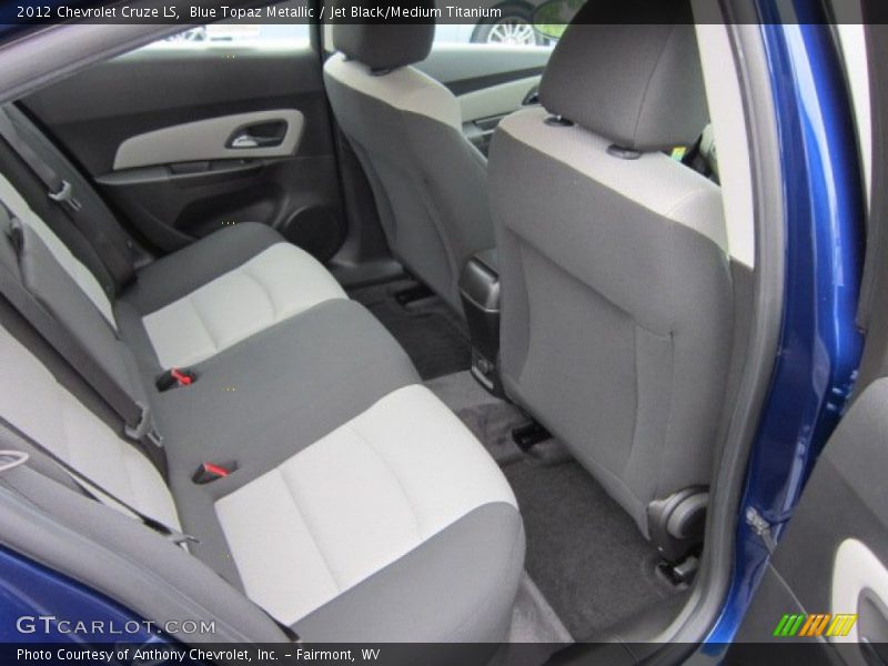 Blue Topaz Metallic / Jet Black/Medium Titanium 2012 Chevrolet Cruze LS