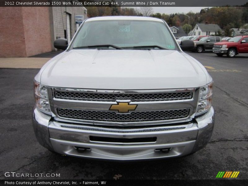 Summit White / Dark Titanium 2012 Chevrolet Silverado 1500 Work Truck Extended Cab 4x4